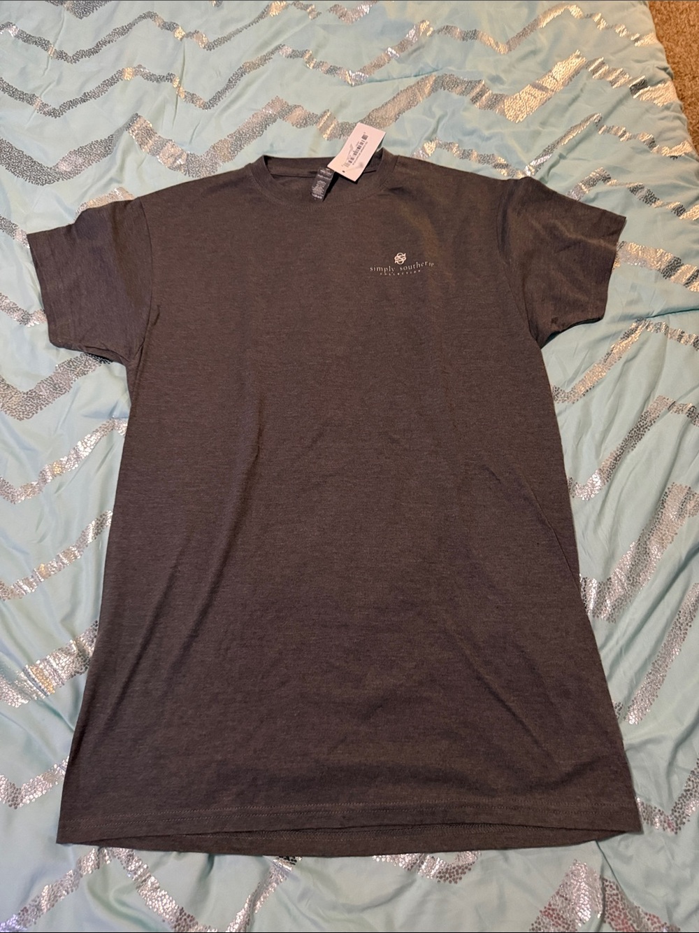 Simply Southern Women’s Dark Charcoal Short Sleeve Tee